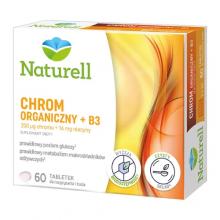 Zdjęcie produktu - Naturell Chrom Organiczny + B3, 60 tabletek do ssania