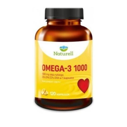 Zdjęcie produktu - Naturell Omega-3 1000, 120 kaps. - zawiera EPA i DHA