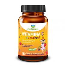 Zdjęcie produktu - NATURELL Witamina C dla dzieci, 180 tabletek KR&Oacute;TKA DATA 01.08.2026