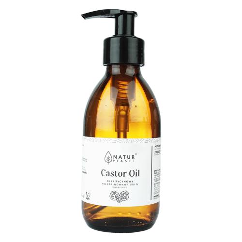 Zdjęcie produktu - NaturPlanet Castor Oil Olej rycynowy nierafinowany 100%, 200 ml