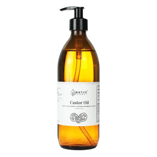 Zdjęcie produktu - NaturPlanet Castor Oil Olej rycynowy nierafinowany 100%, 500 ml