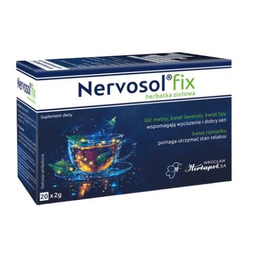 Zdjęcie produktu - Nervosol Fix Herbatka ziołowa, 20 sasz.