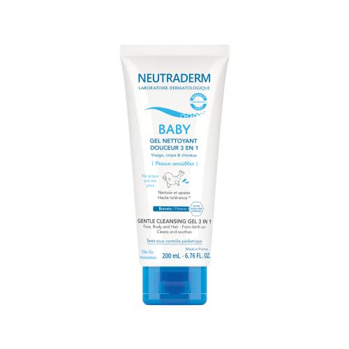 Zdjęcie produktu - NEUTRADERM BABY Łagodny żel myjący 3w1, 200ml