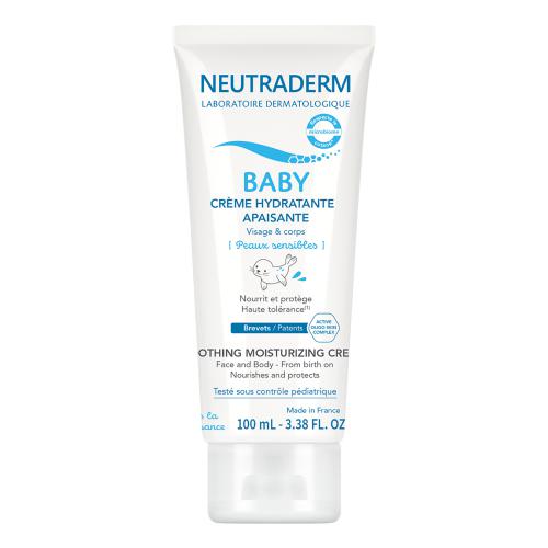 Zdjęcie produktu - NEUTRADERM BABY Łagodzący krem nawilżający do twarzy i ciała, 100ml