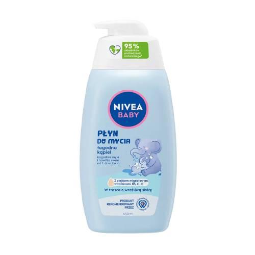 Zdjęcie produktu - NIVEA Baby Płyn do mycia Łagodna kąpiel, 450ml