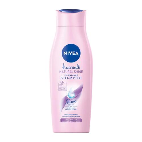 Zdjęcie produktu - NIVEA HAIRMILK Natural Shine Szampon do włos&oacute;w wzmacniający blask, 400 ml