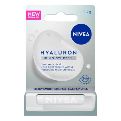 Zdjęcie produktu - NIVEA Hyaluron Lip Moisture Plus Nawilżający Balsam do ust, 5.2g