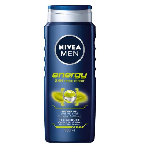 Zdjęcie produktu - NIVEA MEN Energy Żel po prysznic, 500ml