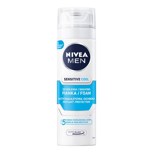 Zdjęcie produktu - NIVEA Men Sensitive Cool chłodząca pianka do golenia, 200ml
