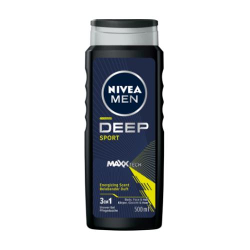 Zdjęcie produktu - NIVEA MEN Żel pod prysznic 3w1 Deep Sport, 500ml