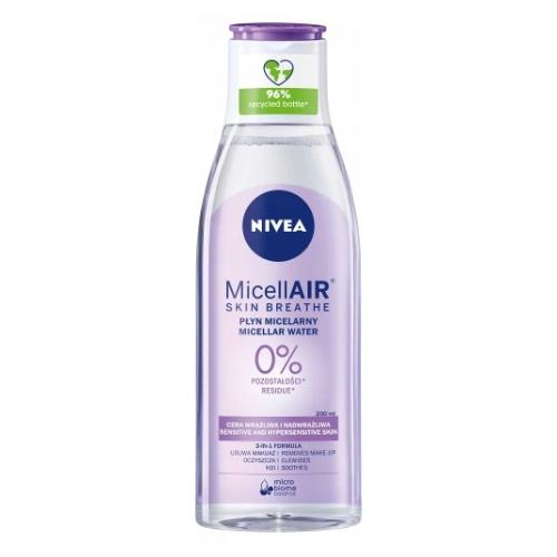 Zdjęcie produktu - NIVEA MicellAir Skin Breathe Płyn micelarny do cery wrażliwej i nadwrażliwej, 200 ml