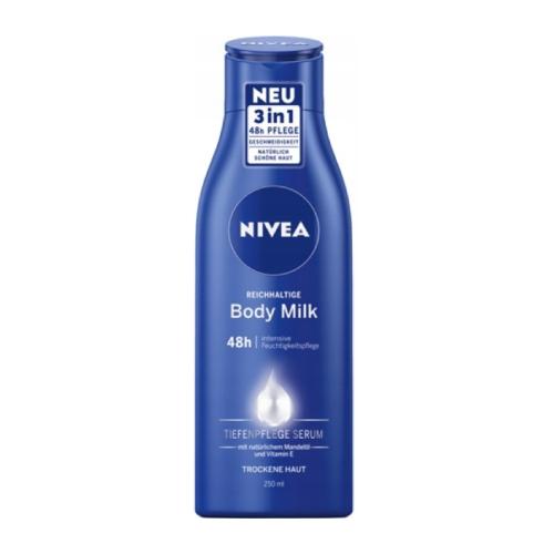 Zdjęcie produktu - NIVEA Mleczko do ciała odżywcze, 250ml