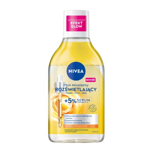Zdjęcie produktu - NIVEA Rozświetlający płyn micelarny z 5% Serum, 400ml