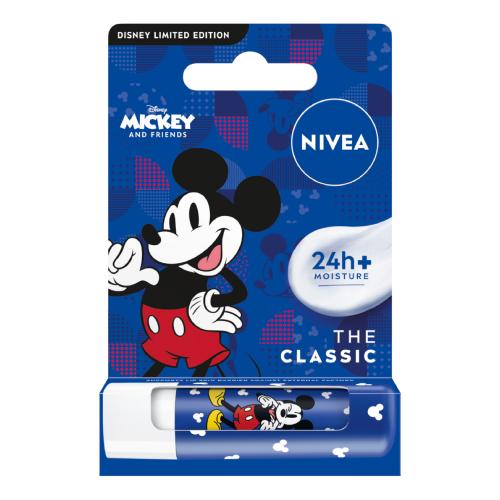 Zdjęcie produktu - NIVEA Disney Mickey Mouse Pielęgnująca pomadka do ust Classic, 4,8g