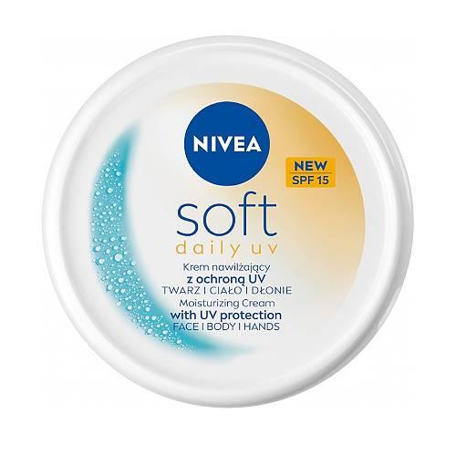 Zdjęcie produktu - Nivea Soft Daily UV Krem intensywnie nawilżający SPF 15, 100 ml