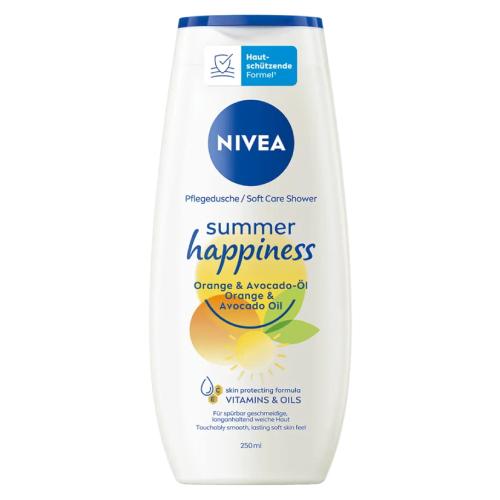 Zdjęcie produktu - Nivea Summer Happiness Orange&Avocado Oil Żel pod prysznic, 250 ml