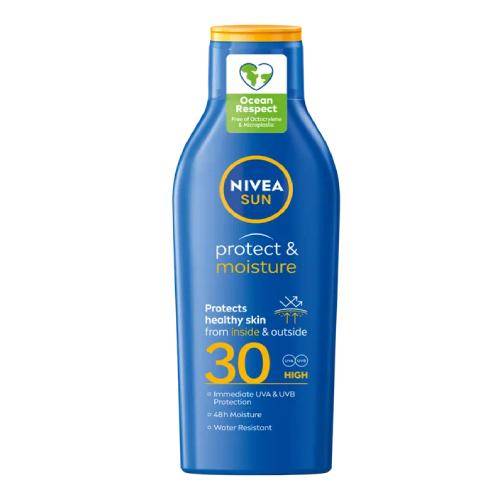 Zdjęcie produktu - NIVEA Sun Protect & Moisture Nawilżający balsam do opalania SPF30, 200ml