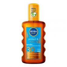 Zdjęcie produktu - NIVEA SUN Protect&bronze olejek w sprayu do opalania SPF30, 200ml