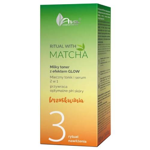 Zdjęcie produktu - AVA Ritual with Matcha 3 Milky Toner z efektem glow przywraca prawidłowe pH sk&oacute;ry, 50 ml