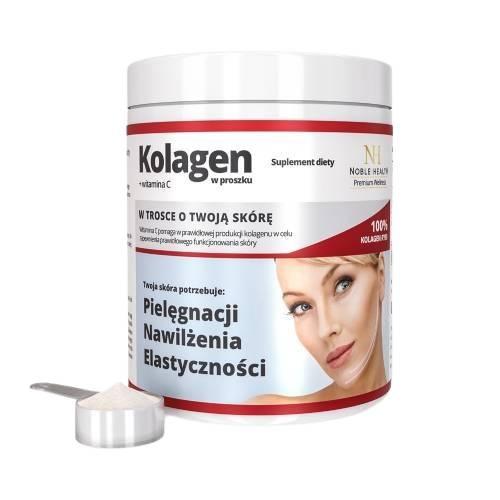 Zdjęcie produktu - Noble Health Kolagen + Witamina C w proszku, 100 g