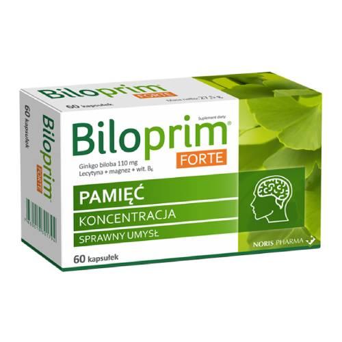 Zdjęcie produktu - Biloprim Forte pamięć, 60 kaps.