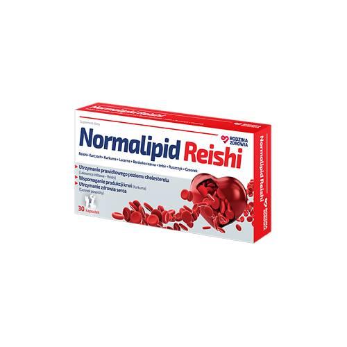Zdjęcie produktu - Rodzina Zdrowia Normalipid Reishi, 30 kaps. 
