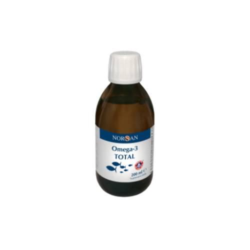 Zdjęcie produktu - Norsan Omega-3 Total z naturalnym olejem rybnym o smaku naturalnym płyn, 200 ml