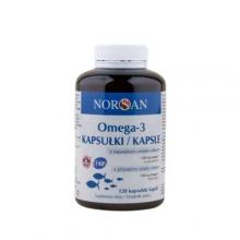 Zdjęcie produktu - Norsan Omega-3 z naturalnym olejem rybnym (1500 mg), 120 kapsułek