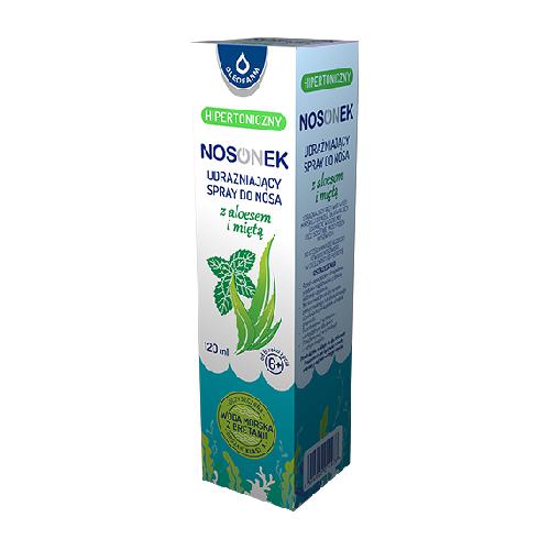 Zdjęcie produktu - NOSONEK Udrażniający spray do nosa z aloesem i miętą, 120ml