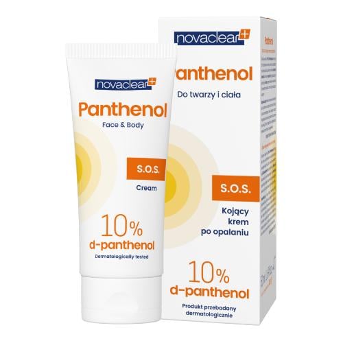 Zdjęcie produktu - NOVACLEAR Kojący krem po opalaniu do twarzy i ciała S.O.S. 10% d-panthenol, 50ml
