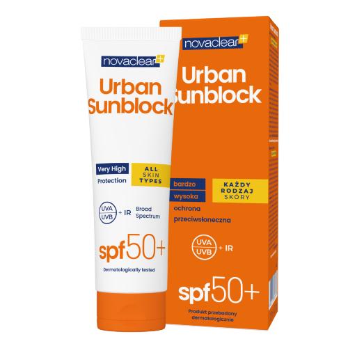 Zdjęcie produktu - Novaclear Urban Sunblock Krem z filtrem SPF 50+ do twarzy i ciała, 125 ml
