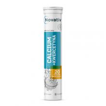 Zdjęcie produktu - Novativ Calcium + Kwercetyna, 20tabl. musujących