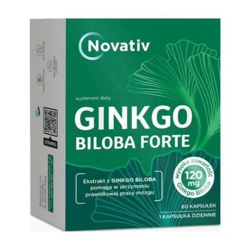 Zdjęcie produktu - Novativ Ginkgo Biloba Forte, 60 kaps.