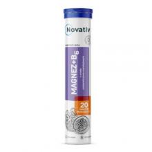 Zdjęcie produktu - Novativ Magnez + B6, 20 tabl. mus.
