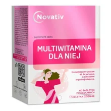 Zdjęcie produktu - Novativ Multiwitamina dla Niej, 60tabl. powl.