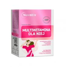 Zdjęcie produktu - Novativ Multiwitamina dla Niej, 60tabl. powl.