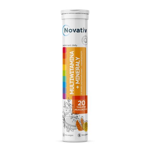 Zdjęcie produktu - Novativ Multiwitamina + Minerały, 20tabl. musujących