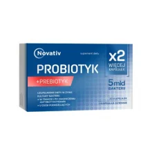 Zdjęcie produktu - Novativ Probiotyk + Prebiotyk 5mld bakterii, 20 kaps.