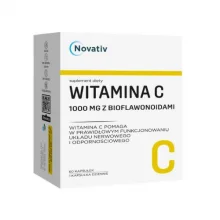 Zdjęcie produktu - Novativ Witamina C 1000 mg z bioflawonoidami, 60 kapsułek