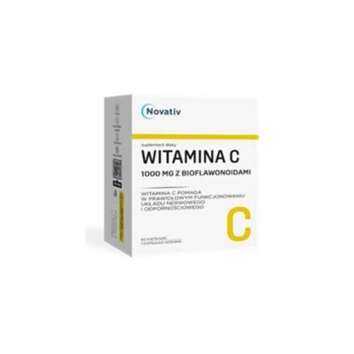 Zdjęcie produktu - Novativ Witamina C 1000 mg z bioflawonoidami, 60 kapsułek