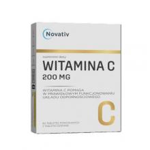 Zdjęcie produktu - Novativ Witamina C 200mg, 60tabl. USZKODZONE BRAK OPAKOWANIA TEKTUROWEGO