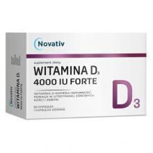 Zdjęcie produktu - Novativ Witamina D3 4000 IU Forte, 60kaps.