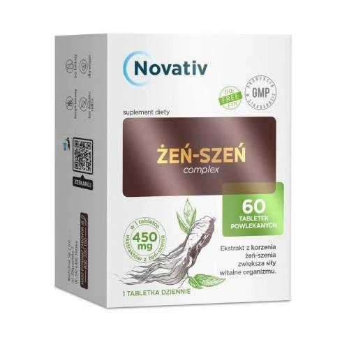 Zdjęcie produktu - Novativ Żeń-Szeń Complex, 60 tabletek
