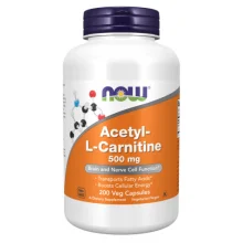 Zdjęcie produktu - NOW Acetyl- L-Carnitine 500mg - 200kaps