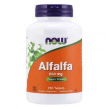 Zdjęcie produktu - Now Alfalfa 650mg, 250 tabl.