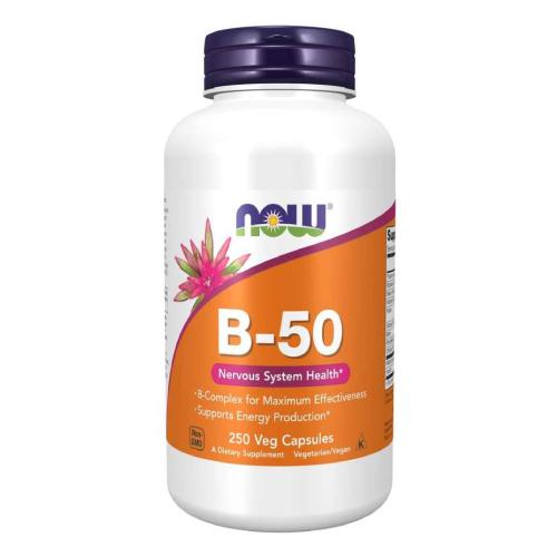 Zdjęcie produktu - NOW B-50 Witaminy z grupy B, 250 tabletek