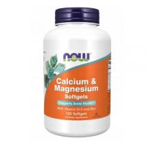 Zdjęcie produktu - NOW Calcium & Magnesium - 120 kapsułek