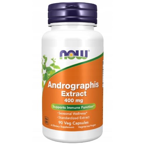 Zdjęcie produktu - NOW FOODS Andrographis Extract 400mg, 90 kapsułek