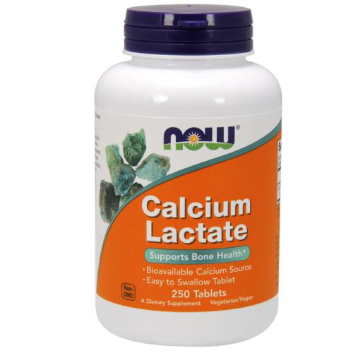 Zdjęcie produktu - NOW FOODS CALCIUM LACTATE mleczan wapnia, 250 tabletek