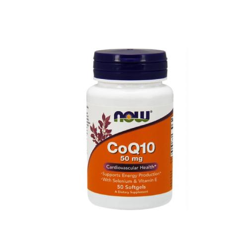 Zdjęcie produktu - NOW Foods CoQ10 50 mg with Selenium & Vitamin E, 50kaps.